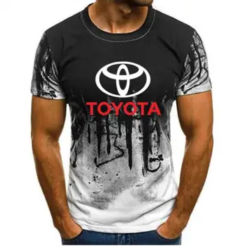 

2019 Ford Mustang T-shirt Summer Fashion Men Funny toyota T-Shirts Tops splash-ink Printed Male Casual Camouflage tshirt JYF