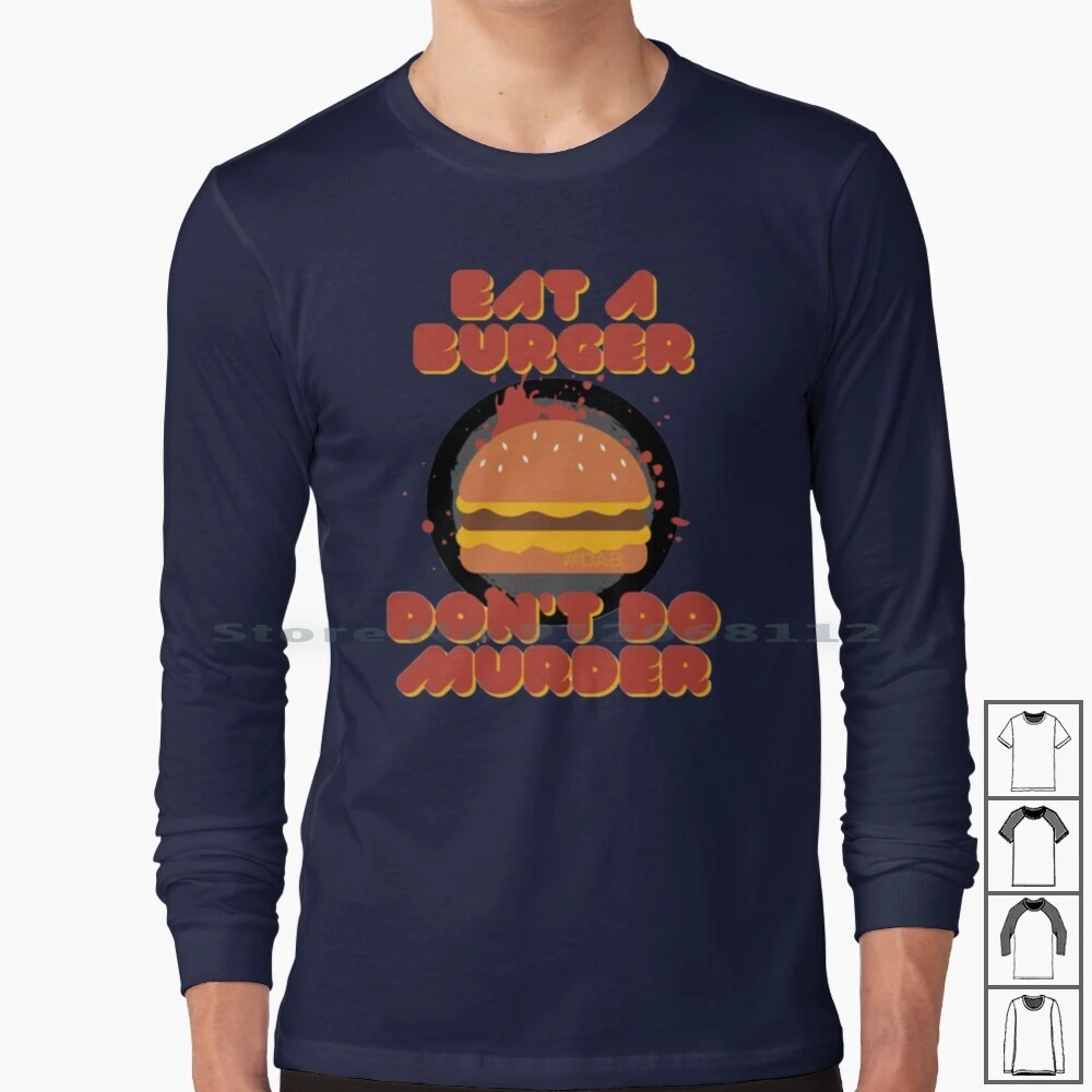 Eat A Burger , Dont Do Murder #dab Long Sleeve T Shirt Nopixel 3 Burgershot  Kevin Whipaloo Sodapoppin Dab Gaming Rpg Rp| | - AliExpress