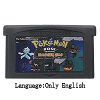 Rose Version 32 бит видеоигры картридж Консоли Карты Poke серии молния Желтый английский язык США Версия для nintendo GBA - Цвет: Rose Version