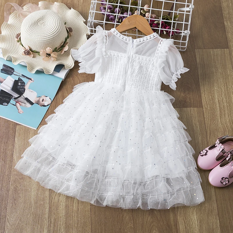 Girls Dress 2020 New Elsa Dress Girl Party Vestidos Cosplay Girl Clothing Anna Snow Queen Birthday Princess Dress Kids Costume