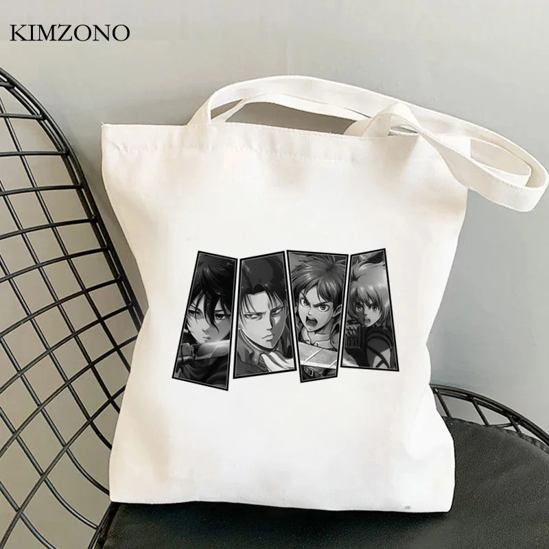 Bolsa de la compra de Attack on Titan, bolsa de reciclaje, eco shopper, bolsas reutilizables, ecobag grab