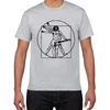 Da Vinci guitar funny T-Shirt men Vitruvian Man rock band Vintage Graphic Music Novelty streetwear t shirt men homme men clothes ► Photo 2/6