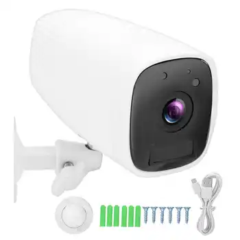 

Security Camera 1080p Outdoor WIFI Surveillance System with Night Vision 2-Way Voice Motion Detection Battery Powered Hot