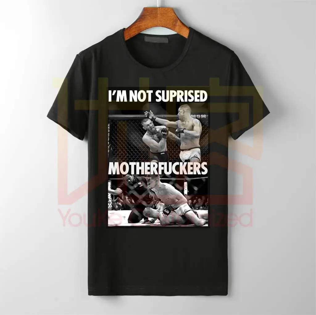 

CONOR MCGREGOR VS NATE DIAZ T-SHIRT UFC men's top sale shirt Cotton O-neck
