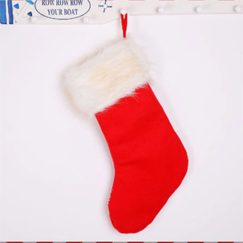 Рождественские украшения Xmas чулки льняная вышивка 2019 чулки носки Подарочный пакет для детей подвесные аксессуары для дома