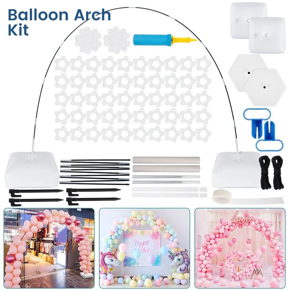 

Ballon Arch Maker Kit Adjustable balloon arch stand Ballon Arch Kit With Base for outdoors indoor for Wedding Birthday Party