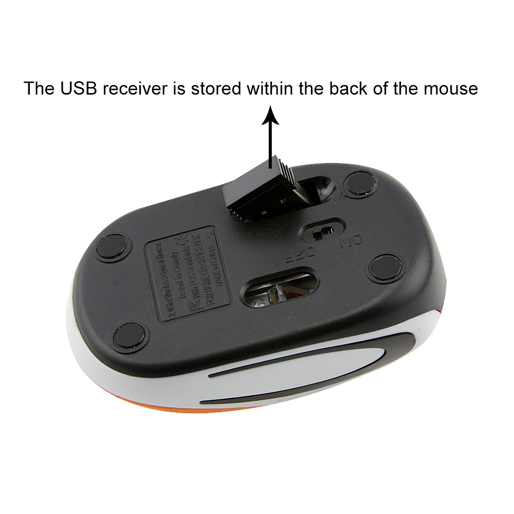 Эргономичная игровая мышь 2 4 ГГц оптическая беспроводная 3D 1600 DPI USB компьютерная