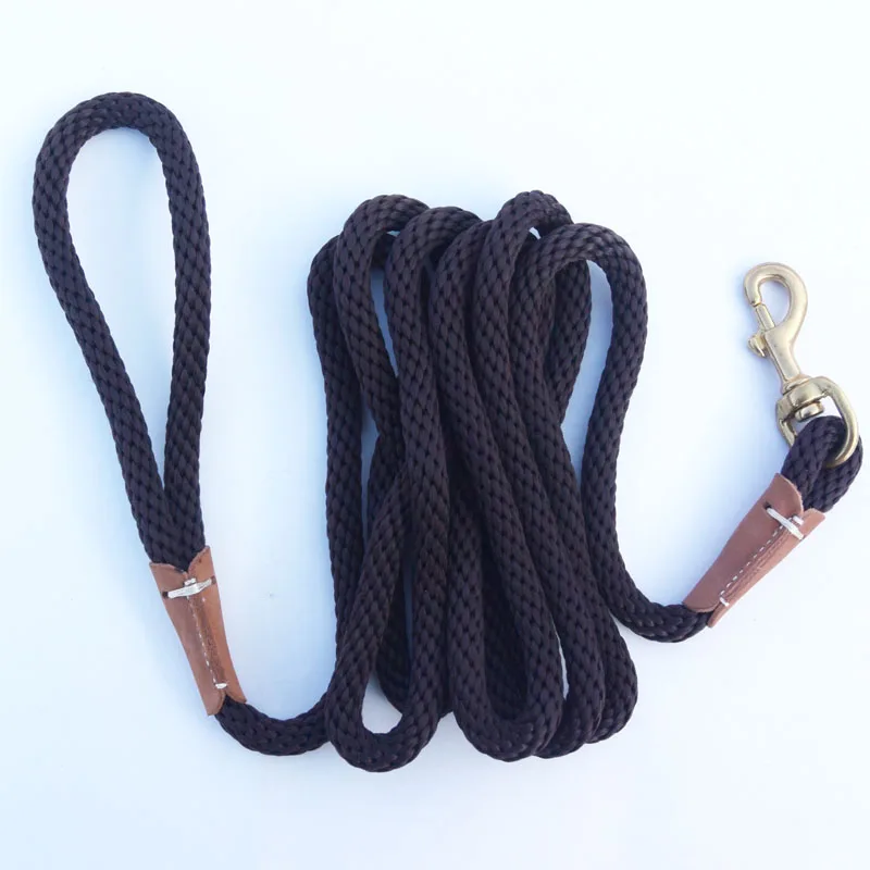 Dog Training Leash Rope Dog Check Cord/ Lightweight Small Medium Dog Tracking Leads 2M 5M 10M black red color Long dog leash