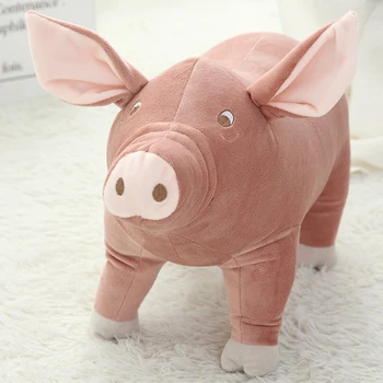 

1pc 25cm Cute Cartoon Pig Plush Toy Stuffed Soft Animal Pig Doll for Children's Gift Kids Toy Kawaii Gift for Girls