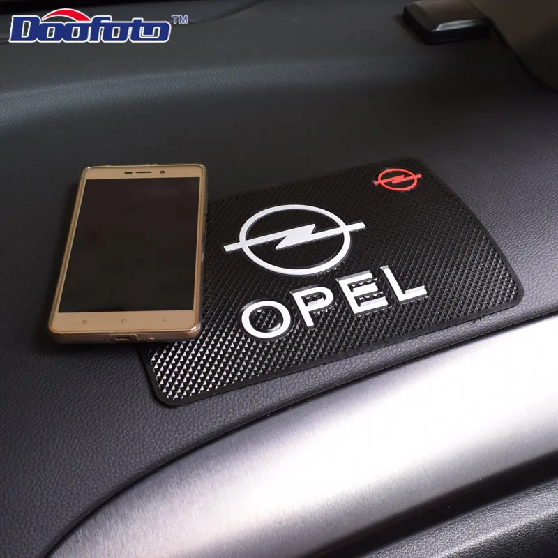 Doofoto автомобильные аксессуары Противоскользящий коврик для Opel Astra j Insignia Astra g Corsa Zafira b Mokka Vivaro Meriva логотип интерьера Стайлинг