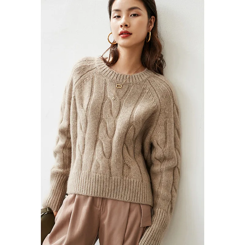 100% Cashmere Thick  Women Sweater and Pullovers