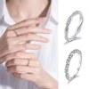 ZHOUYANG anillo para las mujeres temperamento delgada cuerda boda anillo de compromiso Color plata Cubic Zirconia regalo de moda bisutería DZR018 ► Foto 3/6