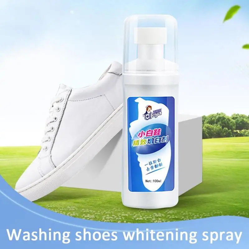 1 бутылка для мытья белой обуви, пена для чистки, отбеливающая желтая обеззараживание, Отбеливающее средство, спрей для мытья одежды, чистящие средства