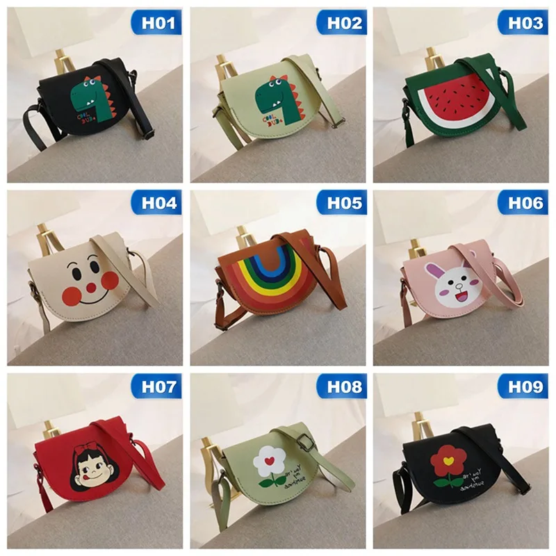 New Toddler Baby Small Messenger Bags Children Kids Girls Princess Shoulder Bag Cute Cartoon Printing Princess Coin Purses