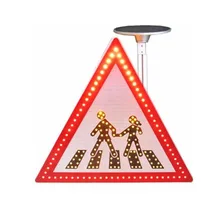 Светодиодный солнечный дорожный знак, солнечный дорожный поет для предупреждения на проезжей части, чтобы сделать дорогу более безопасной в ночное время