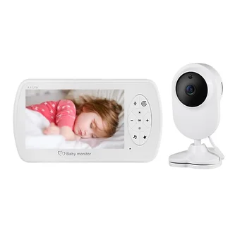 

520B babyphone vigila bebes babyfoon met camera 4.3 inch baby alarm LCD IR Night Vision 2 way Talk Temperature Sensor