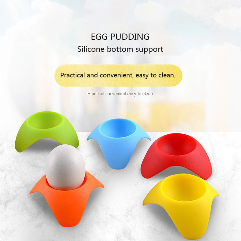 2 шт./лот креативный Силиконовый поднос для яиц цветной держатель Подставка