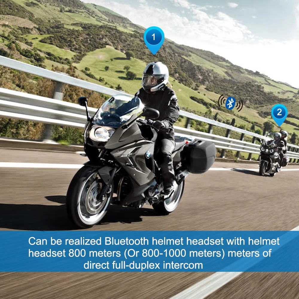 Bluetooth гарнитура для мотоциклетного шлема 1000 м|intercom 1000m|bt interphonemotorcycle helmet bluetooth |
