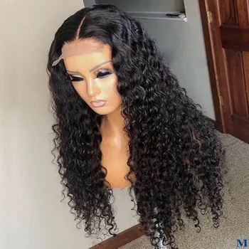 

Brazilian Loose Deep Human Hair Wigs for Black Women Glueless Full Lace 180Density Human Hair Wigs Pre Plucked Hairline