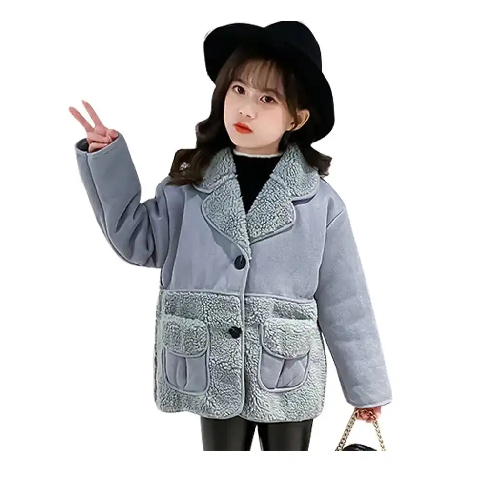 manteau fausse fourrure fille 8 ans