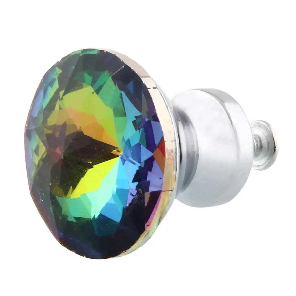 

Colorful 30mm Crystal Acrylic Door Drawer Pull Handle Knob Home Decor