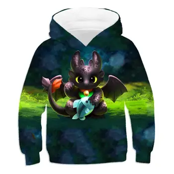 

How To Train Your Dragon 3d Kids Hoodie Sweatshirt Anime Toothless 3d Print Pullover Cartoon Baby Clothing Cool Street Top