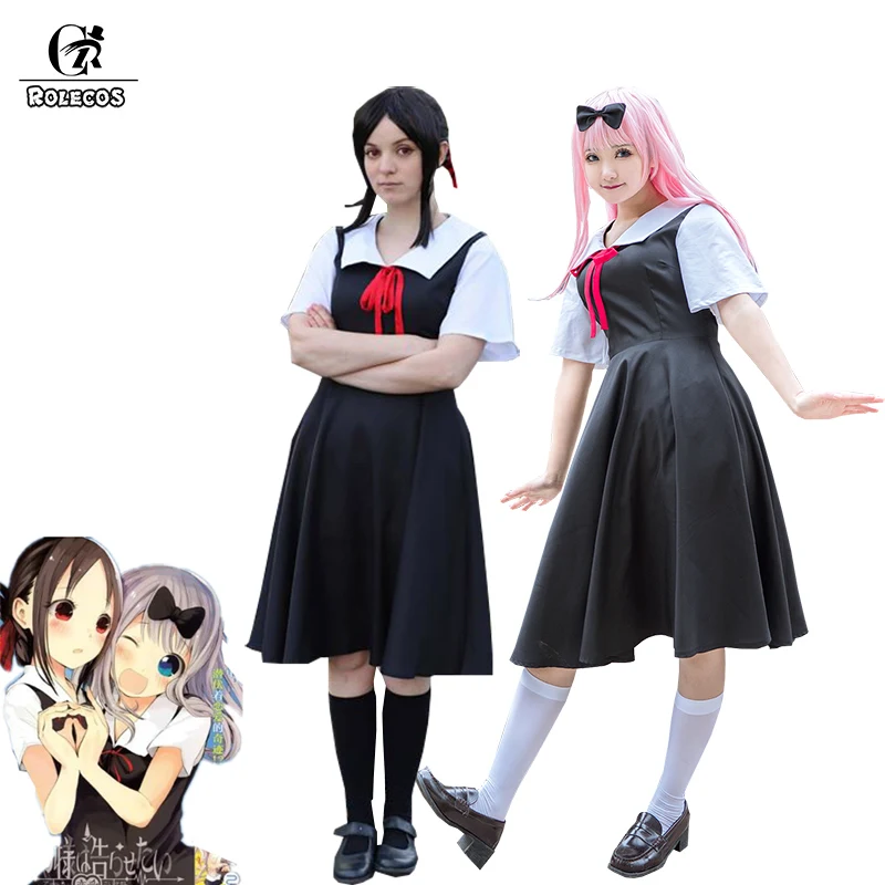 ROLECOS аниме Kaguya-sama: Love is War костюм для косплея Chika Shinomiya Kaguya униформа девочек