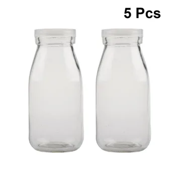 

10pcs 200ML High Temperature Resistant Glass Bottle Milk Glass Bottle Drink Juice Container Enzyme Glass Bottle