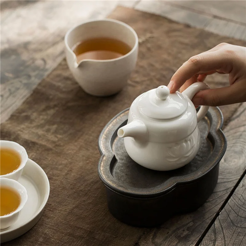 180ml New Product White Porcelain Xishi Teapot Personal Hand Painted  Landscape Tea Pot Ball Hole Filter Pu'er Oolong Tea Kettle - AliExpress