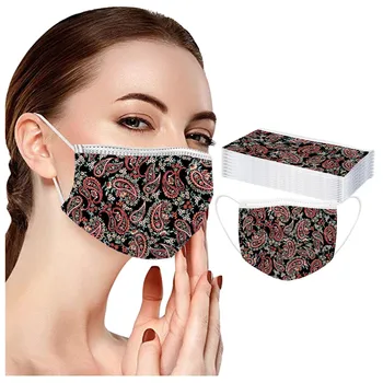

30pcs Adult's Unisex Mask Protection Disposable Facemask Three-layer Non-woven Mouth Masks Ear Loop Elastic Маски Masque