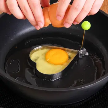 

Stainless Steel Form For Frying Eggs Tools Breakfast Omelette Mold Device Pancake Ring Egg Shaped Kitchen Tool Pentagram