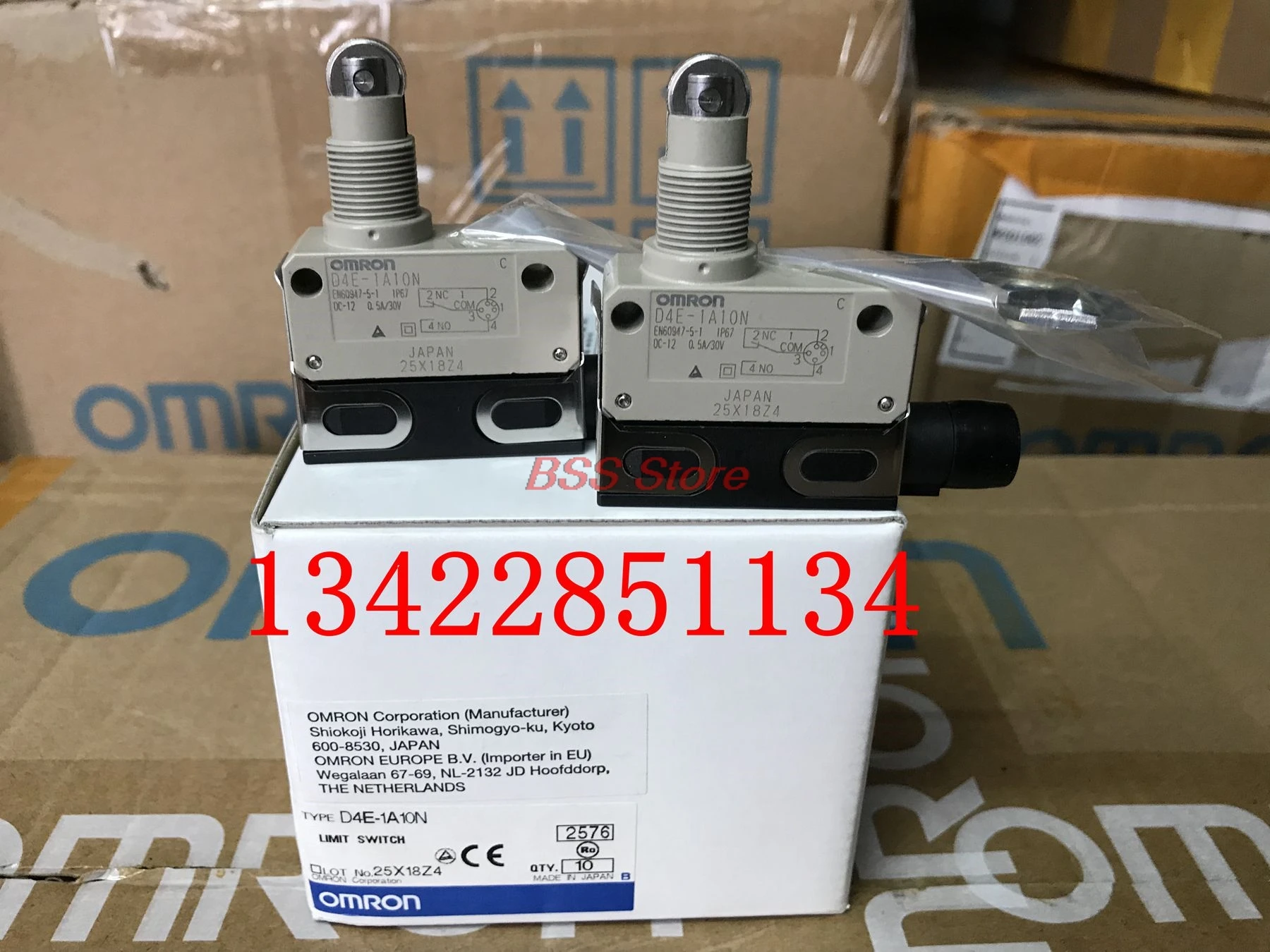 

D4E-1A10N Travel Switch Limiting Device Switch Brand New & Original