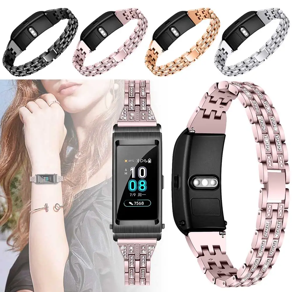

Replacement 18mm Wrist Bracelet Strap Quick Release Metal Bracelet Band Diamond For For Fossil Q tailor Wristband For Women Band