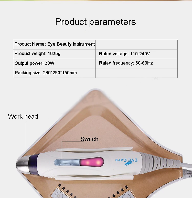 Ferramentas de Cuidados com os Olhos Instrumento de Cosméticos Cuidados com os Olhos Elétrica Anti-envelhecimento Massagem Anti-rugas Terapia Olho Massageador Caneta Dispositivo 8 Ferramentas de cuidados com os olhos elétrica