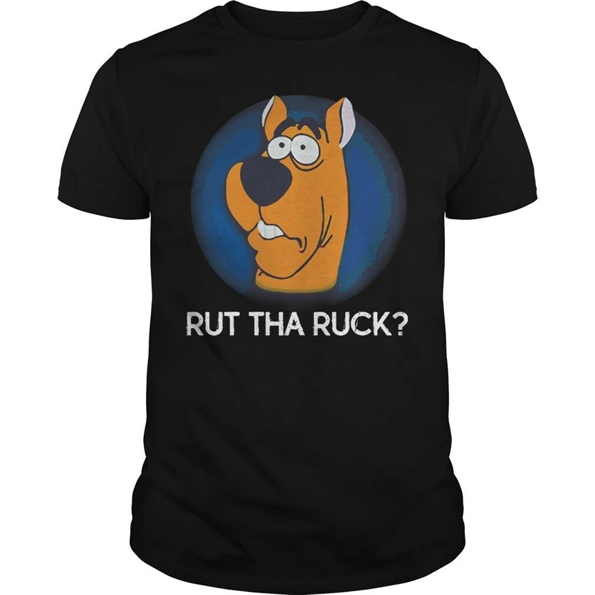 Scooby-Doo Rut Tha Ruck Cute Black T-Shirt Fashion Classic Tee Shirt | Мужская одежда