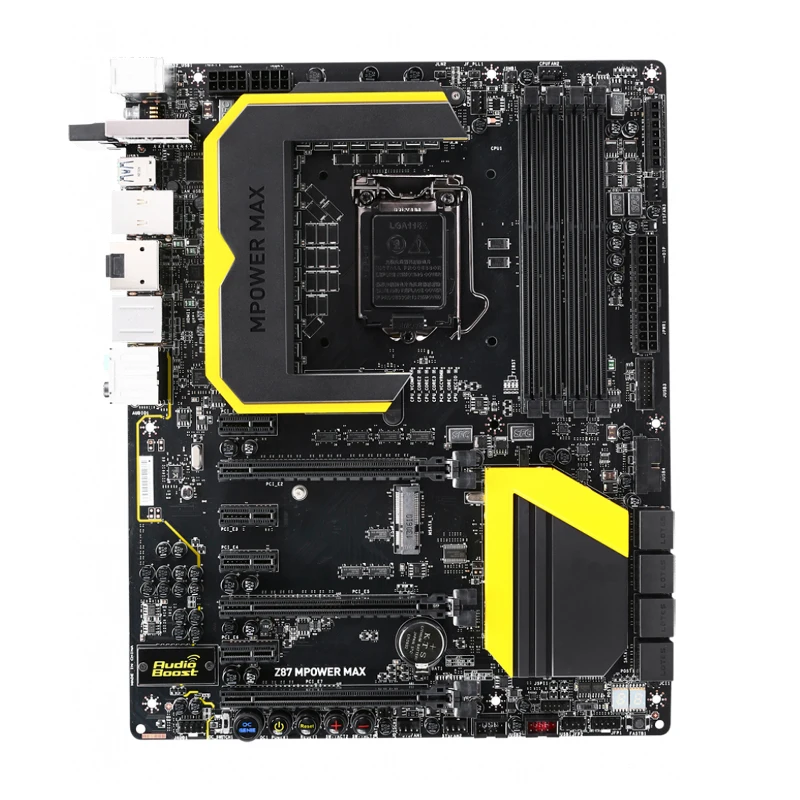 

For MSI Z87 MPOWER MAX Desktop motherboard LGA 1150 DDR3 for i3 i5 i7 cpu 32GB USB3.0 SATA3 Z87 100% fully Tested Free shipping