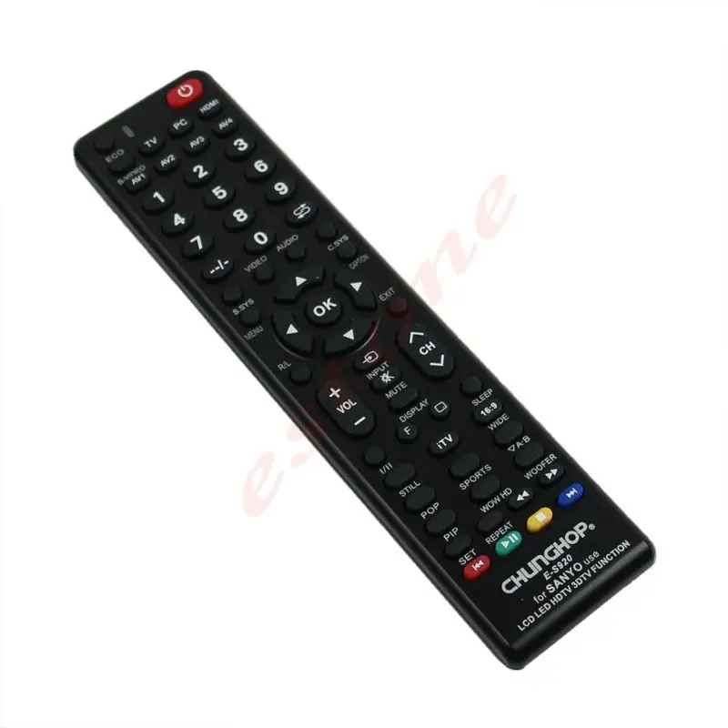

Universal New Remote Control E-S920 For Sanyo Use LCD LED HDTV 3DTV Function