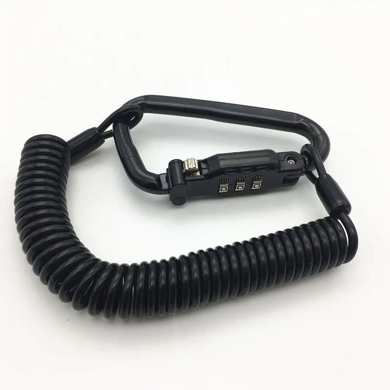 

Motorcycle Helmet Lock PIN Locking Carabiner Device Heavy Duty Universal for Cabinets Luggage F-Best