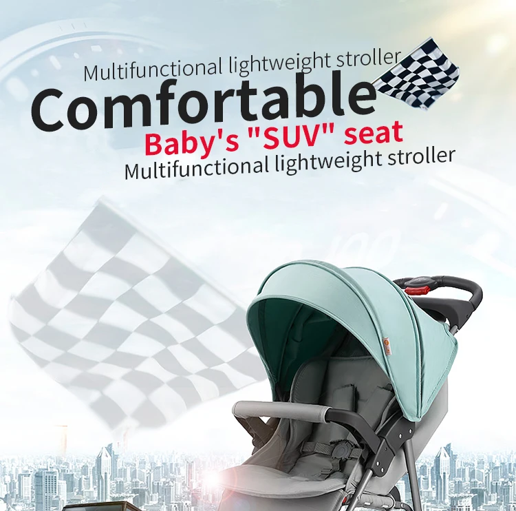 Baby stroller children's lightweight folding umbrella car newborn can sit reclining baby portable shock absorber trolley