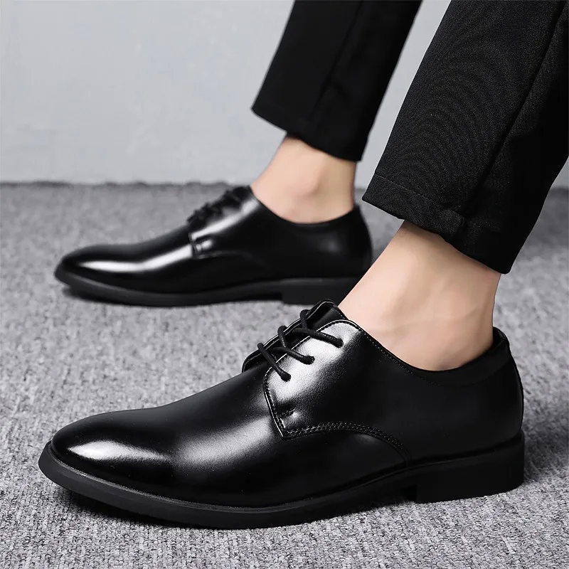 

Business Formal Brand Designer Luxury Dress Men Oxfords Shoes Handmade Genuine Leather Casual Spring High Quality big size 47 a4