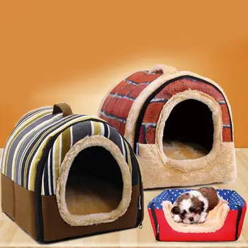 

Dual Purpose Removable Plush Sleeping Nest Washable Pet Mat for Cat Supplies Breathable Warm Cloth for Dogs Washable