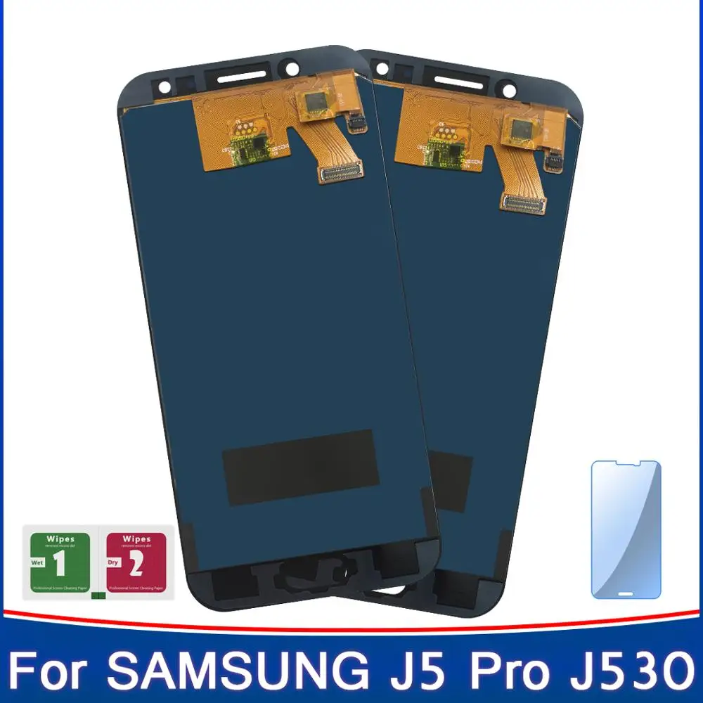 2 шт. дисплей для регулируемой яркости samsung Galaxy J5 2017 Pro J530 J530F J530M SM lcdсенсорный экран