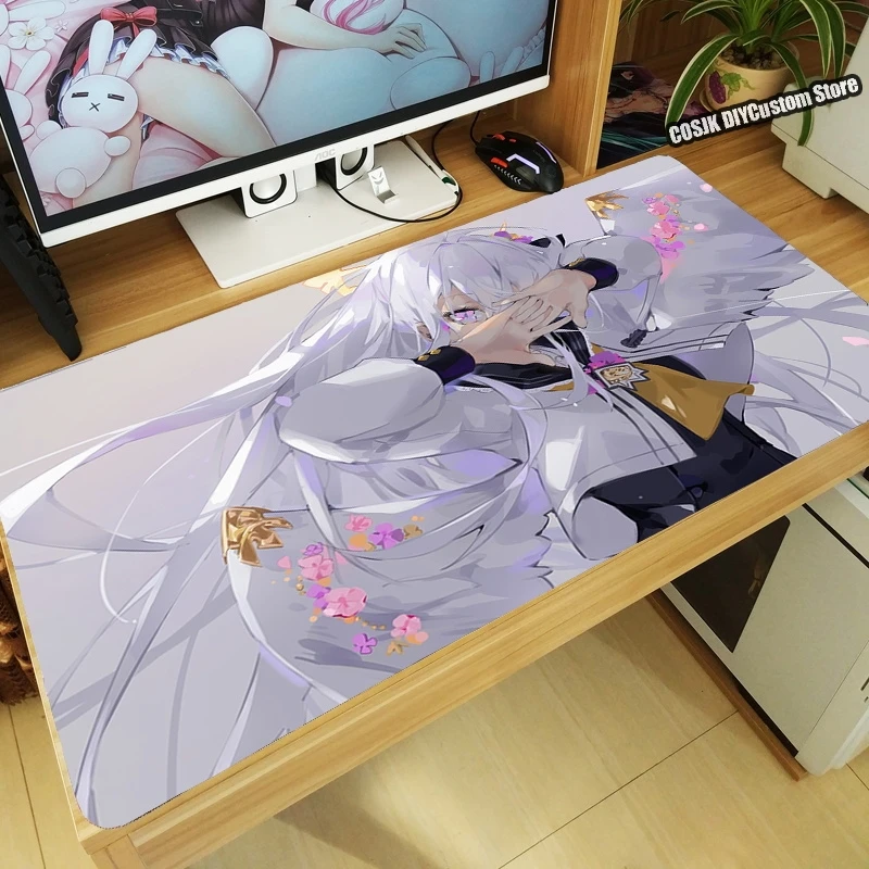 plus size costumes Anime Game Blue Archive Azitani Hifumi Shirasu Azusa Mouse Pad Thicken Computer Kawaii Gaming Mousepad Table Keyboard Desk Mat Anime Costumes Cosplay Costumes