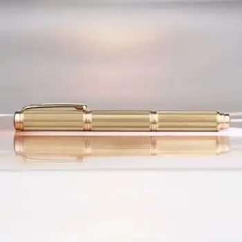 

Moonman Three Sections Pocket Brass Fountain Pen Ink Pen Business Office school supplies penna stilografica Writing Gift