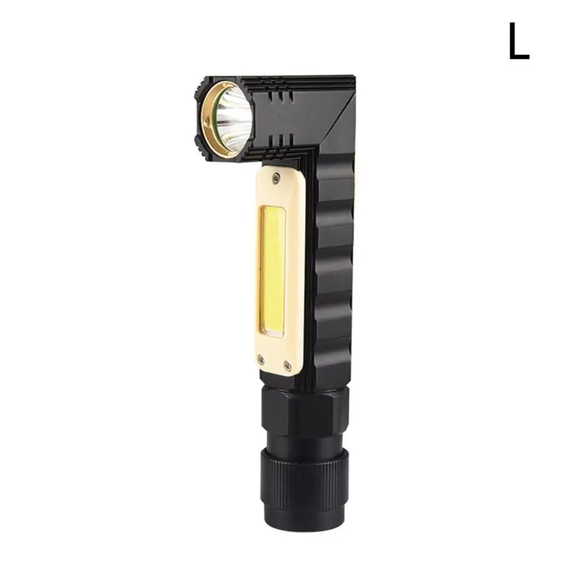 

Portable 90° Corner Multi-function Flashlight Folding Work Light USB Charging