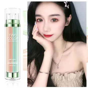 

Moisturizing Concealer Two-color Rejuvenating Makeup Isolation BB Cream Make up Base Cream Invisible Pore Makeup Tool