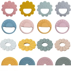 Baby Silicone Teethers Rodent Teething Ring Toddler Newborn Molar Pain Soothing Teething Toy Natural Stop Sucking Thumb Toys