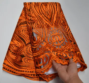 

2020 New Design Nigerian Lace Fabric African Mesh Lace Fabrics High Quality French tulle Net Lace Fabric For Wedding AQ8-85