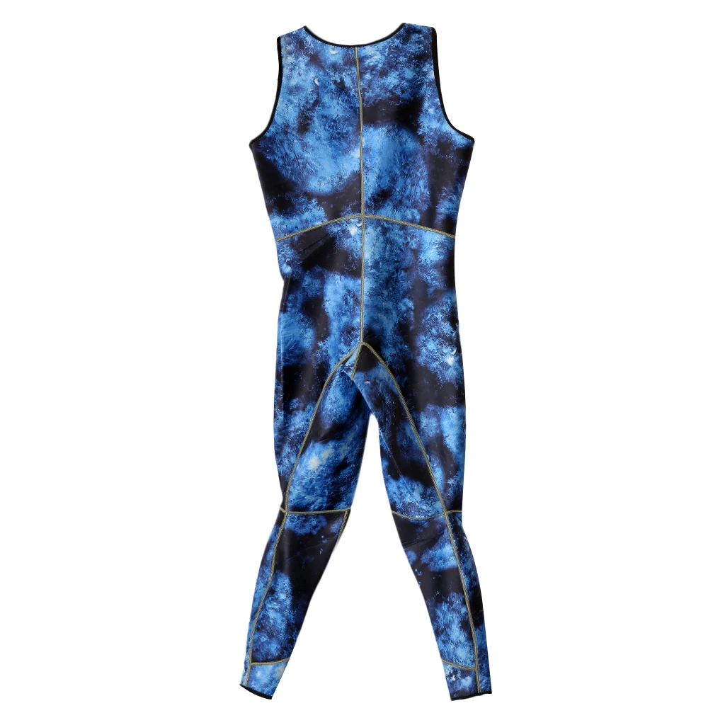 Mens Camo 3mm Neoprene Two-Piece Wetsuits Scuba Dive Surf Spearfishing Water Sports Wetsuit 