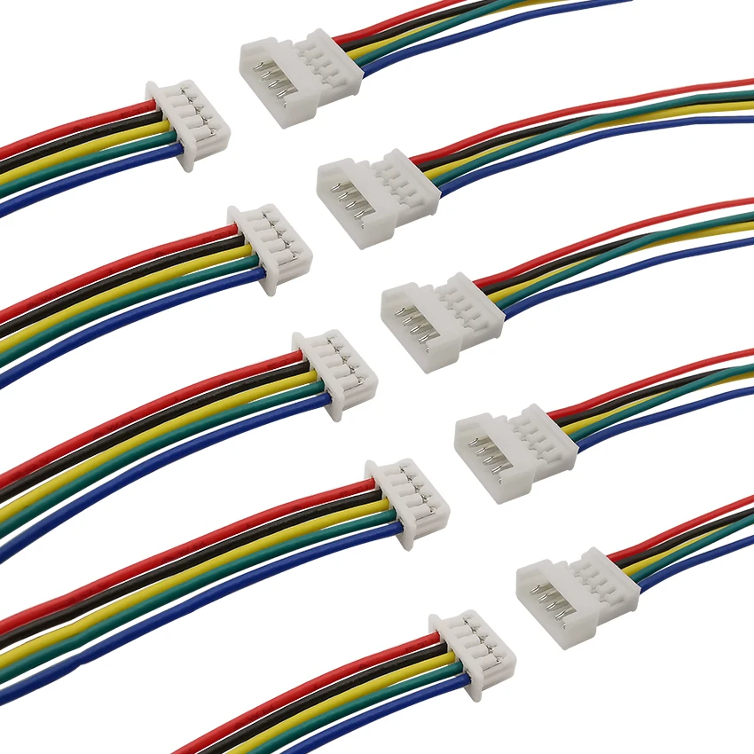 10/5 пар JST PH 1 25 5Pin разъем провода соединители шаг мм микро Мужской Женский клеммы
